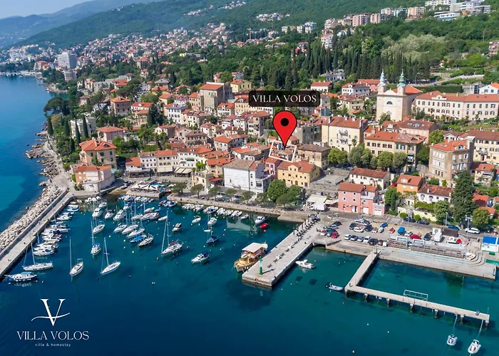 Volos Karmen With Roof Terrace, Sea View, Free Private Parking * Opatija